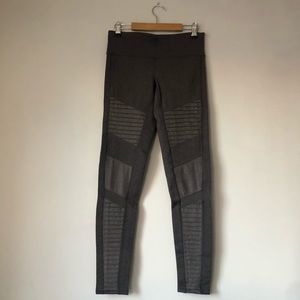 Alo Yoga Grey Moto Leggings SZ S